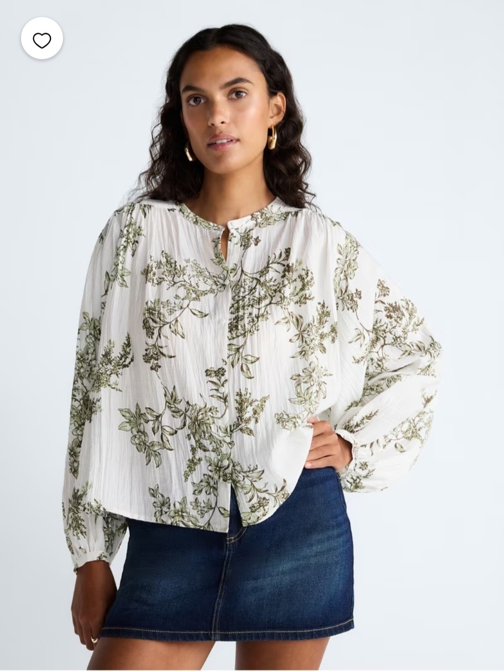 Scoop Women’s Blouson Sleeve Shirt Toile Burnt Rosemary